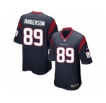 Men's Nike Houston Texans #89 Stephen Anderson Game Navy Blue Team Color NFL Jersey