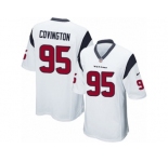Men's Nike Houston Texans #95 Christian Covington Game White NFL Jersey
