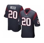 nike nfl jerseys houston texans #20 ed reed blue[game]