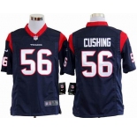 nike nfl jerseys houston texans #56 cushing blue[game]