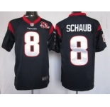 nike nfl jerseys houston texans #8 schaub blue[game 10th patch]