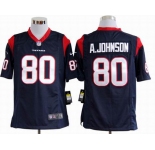 nike nfl jerseys houston texans #80 a.johnson blue[a.johnson][game]