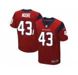 Men Nike Houston Texans #43 Corey Moore Elite Red Alternate NFL Jersey