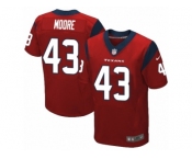 Men Nike Houston Texans #43 Corey Moore Elite Red Alternate NFL Jersey