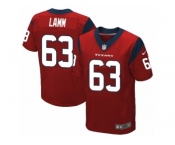 Men Nike Houston Texans #63 Kendall Lamm Elite Red Alternate NFL Jersey