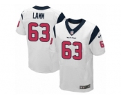 Men Nike Houston Texans #63 Kendall Lamm Elite White NFL Jersey