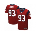 Men Nike Houston Texans #93 Joel Heath Elite Red Alternate NFL Jersey