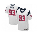 Men Nike Houston Texans #93 Joel Heath Elite White NFL Jersey