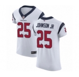 Men's Houston Texans #25 Duke Johnson Jr White Vapor Untouchable Elite Player Football Jersey