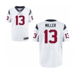 Men's Nike Houston Texans #13 Braxton Miller Elite White NFL Jersey