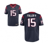 Men's Nike Houston Texans #15 Will Fuller Elite Navy Blue Team Color NFL Jersey[Fuller V]