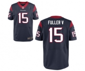 Men's Nike Houston Texans #15 Will Fuller Elite Navy Blue Team Color NFL Jersey[Fuller V]