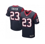 Men's Nike Houston Texans #23 Arian Foster Elite Navy Blue Team Color NFL Jersey