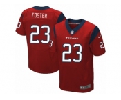 Men's Nike Houston Texans #23 Arian Foster Elite Red Alternate NFL Jersey