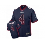 Men's Nike Houston Texans #4 Deshaun Watson Elite Navy Blue Drift Fashion NFL Jersey