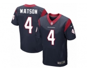 Men's Nike Houston Texans #4 Deshaun Watson Elite Navy Blue Team Color NFL Jersey