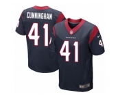 Men's Nike Houston Texans #41 Zach Cunningham Elite Navy Blue Team Color NFL Jersey