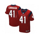 Men's Nike Houston Texans #41 Zach Cunningham Elite Red Alternate NFL Jersey