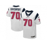 Men's Nike Houston Texans #70 Julien Davenport Elite White NFL Jersey