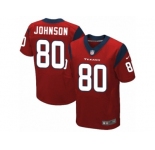 Men's Nike Houston Texans #80 Andre Johnson Elite Red Alternate NFL Jersey