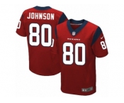 Men's Nike Houston Texans #80 Andre Johnson Elite Red Alternate NFL Jersey