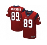 Men's Nike Houston Texans #89 Stephen Anderson Elite Red Alternate NFL Jersey