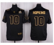 Nike Houston Texans #10 DeAndre Hopkins Black Pro Line Gold Collection Jersey(Elite)