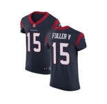 Nike Houston Texans #15 Will Fuller V Navy Blue Team Color Men Stitched NFL Vapor Untouchable Elite Jersey