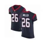 Nike Houston Texans #26 Lamar Miller Navy Blue Team Color Men Stitched NFL Vapor Untouchable Elite Jersey