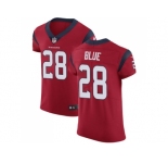 Nike Houston Texans #28 Alfred Blue Red Alternate Men Stitched NFL Vapor Untouchable Elite Jersey