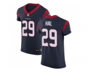 Nike Houston Texans #29 Andre Hal Navy Blue Team Color Men Stitched NFL Vapor Untouchable Elite Jersey