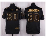 Nike Houston Texans #30 Kevin Johnson Black Pro Line Gold Collection Jersey[Elite]