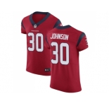 Nike Houston Texans #30 Kevin Johnson Red Alternate Men Stitched NFL Vapor Untouchable Elite Jersey