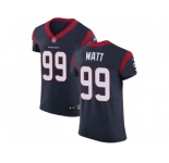 Nike Houston Texans #99 J.J. Watt Navy Blue Team Color Men Stitched NFL Vapor Untouchable Elite Jersey