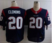 nike nfl jerseys houston texans #20 clemons dk.blue[Elite][clemons]