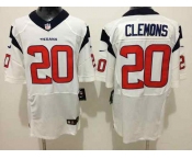 nike nfl jerseys houston texans #20 clemons white[Elite][clemons]