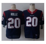 nike nfl jerseys houston texans #20 rolle blue[Elite][rolle]
