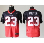 nike nfl jerseys houston texans #23 arian foster blue-red[Elite drift fashion][second version]