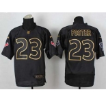 nike nfl jerseys houston texans #23 foster black[Elite gold lettering fashion]