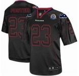 nike nfl jerseys houston texans #23 foster black[Elite lights out 50th Patch]