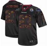 nike nfl jerseys houston texans #23 foster black[camo fashion Elite 50th Patch]
