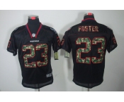 nike nfl jerseys houston texans #23 foster black[camo fashion Elite]