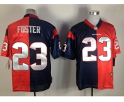 nike nfl jerseys houston texans #23 foster blue-red[Elite split]