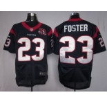 nike nfl jerseys houston texans #23 foster blue[10th patch elite]
