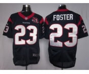 nike nfl jerseys houston texans #23 foster blue[10th patch elite]