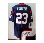 nike nfl jerseys houston texans #23 foster blue[Elite signature]