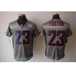nike nfl jerseys houston texans #23 foster grey[Elite shadow 50th Patch]