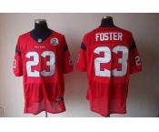 nike nfl jerseys houston texans #23 foster red[Elite 50th Patch]