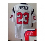 nike nfl jerseys houston texans #23 foster white[Elite signature]
