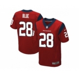 nike nfl jerseys houston texans #28 alfred blue red[Elite]